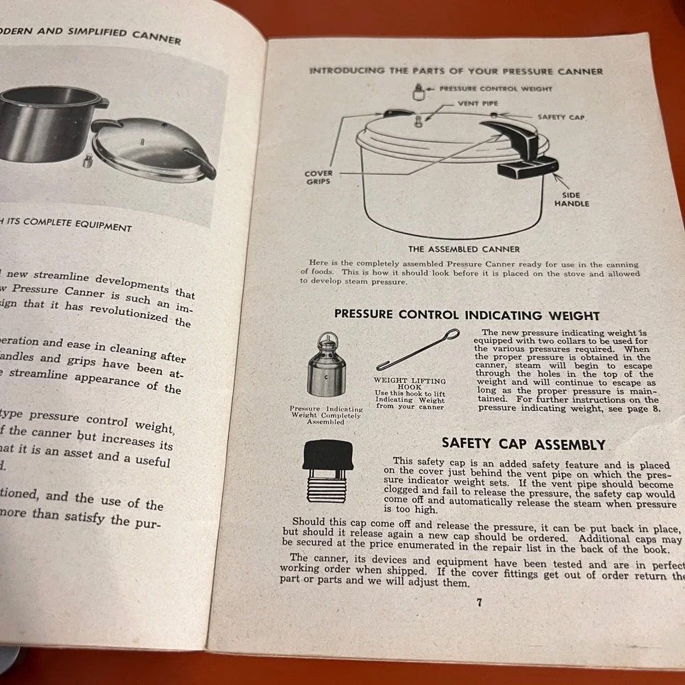 Vtg National Victory Canner War Model No 2 Pressure Canning Recipe Book 1940s